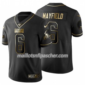 Maillot Cleveland Browns Baker Mayfield 6 Nike Noir Golden Edition 100th - Homme